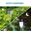 10pcs Garden Outdoor Stainless Steel LED Solar Landscape Path Lights Yard Lamp  - 10