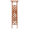 Pergola with Gate 45.7"x15.7"x80.3" Solid Firwood - Brown