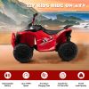 12V Kids Ride On ATV with High/Low Speed and Comfortable Seat - Red