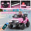 12V 7Ah Licensed Toyota FJ Cruiser Electric Car with Remote Control - Pink