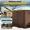 VEVOR Camping Gazebo Screen Tent; 12*12ft; 6 Sided Pop-up Canopy Shelter Tent with Mesh Windows; Portable Carry Bag; Stakes - 12 ft x 12 ft