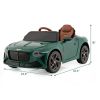 12V Battery Powered Licensed Bentley Bacalar Kids Ride-on Racer Car - Green