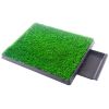 Pet toilet dog potty artificial turf environmental protection with drawer - Green + Black