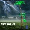 Solar Palm Glow: 7FT Patio Decor - PALM TREE