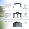 10x13FT Gazebos-Double Roof Sunshade (Wooden Legs)- kk outdoor - 10*13FT